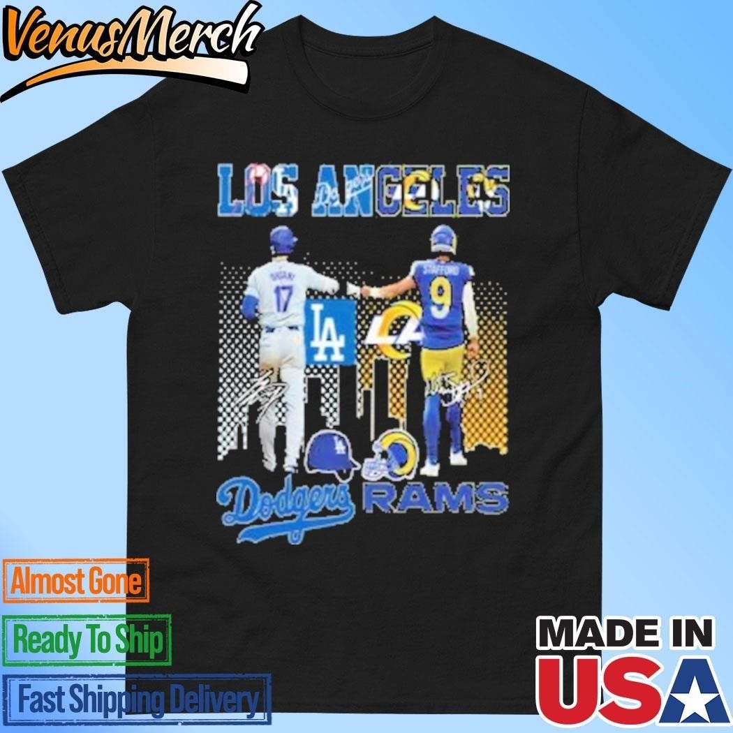 Official Los Angeles Team Dodgers Ohtani Rams Stafford Shirt
Click here to buy it: https://venusmerch.com/product/official-los-angeles-team-dodgers-ohtani-rams-stafford-shirt/
Visit Home page: https://venusmerch.com
The vibrant and passionate city of Los Angeles is renowned for its unwavering support for its beloved sports teams. The Los Angeles Team Dodgers Ohtani Rams Stafford Shirt embodies this collective spirit, showcasing the unwavering fandom that unites Angelenos across neighborhoods and generations. This comprehensive article delves into the shirt’s significance, highlighting its unique design and the legendary players it represents.
