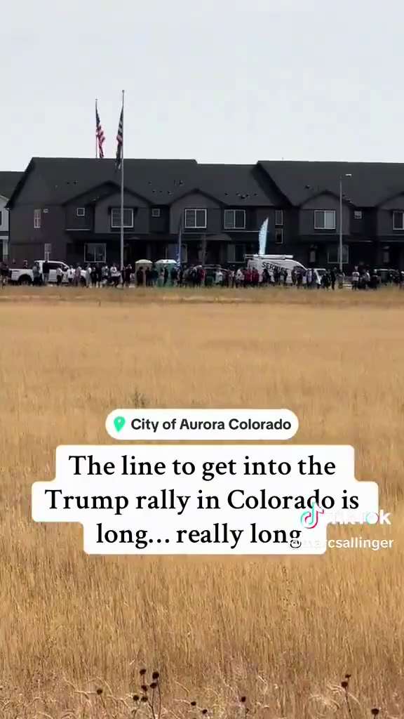 Miles, miles, miles of patriots. This is huge! That’s what the Media never wants you to see.