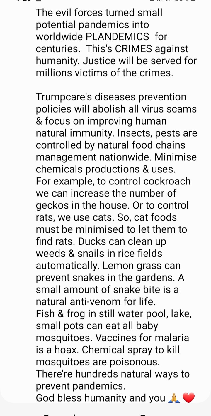 Honour Reward # 23 - Trumpcare's Pandemics Management Policies 

