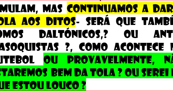 231024-polémicas no futebol = política e NÃO SÓ-o canto-grito do cisne-ifc-pir-2DQNPFNOA-HVHRL
https://verdade-rigor-honestidade-diferente.blogspot.com/2017/01/230117-polemicas-no-futebol-o-canto.html
UNIVERSO PÉS NO CHÃO FECHA OUVIDOS ABRE
OLHOS


DCLEAPG


https://gettr.com/post/p30uh73a81e


COM tanta treta dos tretas tornei-me
ateu com excepção de DEUS


VOTA HVHRL EM TI ACABA CORRUPÇÃO


NINGUÉM SUBORNA 10 MILHÕES


REGRAS DO JOGO


JURO


https://gettr.com/post/p30h676c2db


LEGALIDADE DEMOCRÁTICA


CANDIDATOS POR SORTEIO 


TODOS IGUAIS PARA NÃO FICAR REFÉM


VIOLAÇÃO DA CRP LEI 34/87


https://www.pgdlisboa.pt/leis/lei_mostra_articulado.php?nid=281&tabela=leis


EDD 


SÓ


CONTARAM PARA VOCÊ OQDS DITADURA


LIBERDADE


https://gettr.com/post/p31zj4o63bf
