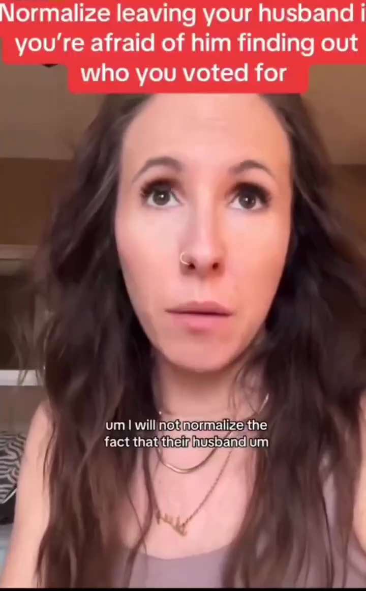 WiseEnough on GETTR : This Goofy Broad Thinks You Should Leave Your Husband If He Doesn't Vote For Kamala

Where's your husband, champ? Oh,...
