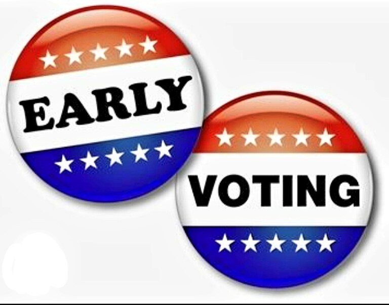 First time Voting early Super Easy Check online for the early Voting centers near you also if you're not registered they will do it there & you can Vote.