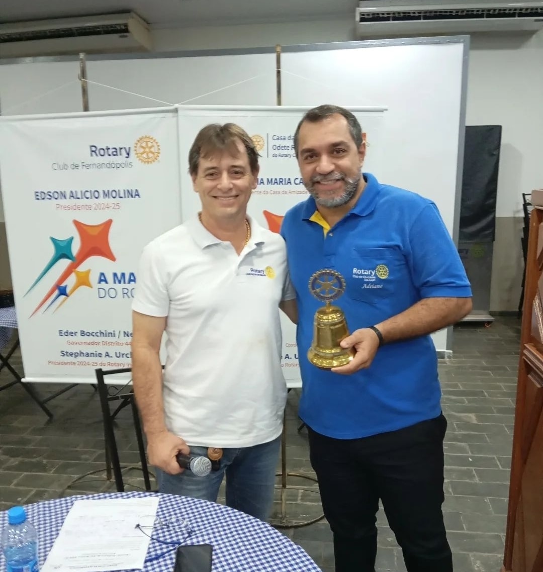 11ª Reunião Ordinária do Rotary Club de Fernandópolis, recebemos a vista dos companheiros do Rotary ...