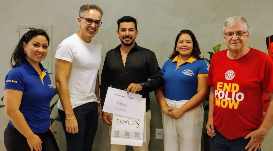 Os 3 Pres. dos Rotary Clubs em Lins, estiveram juntos do empresário, companheiro honorário e recente...