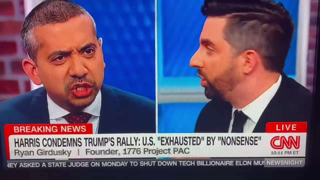 Ryan Girdansky to Mehdi Hassan --I hope your beeper doesn't go off

(Girdansky was kicked off show)
...