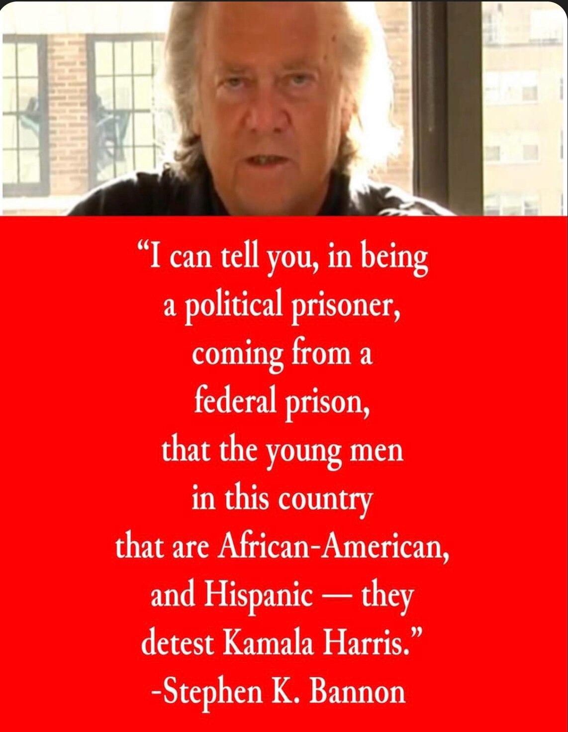 Steve Bannon speaks out: 

