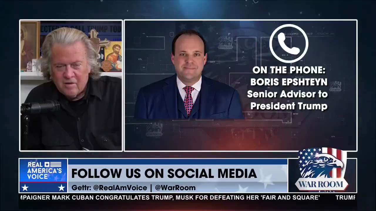 "It's quite stunning they haven't bothered to do any of the work to see where the country is."  @SteveBannon 

"It is the work of the beating heart of the MAGA MOVEMENT!"  @BorisEP 
