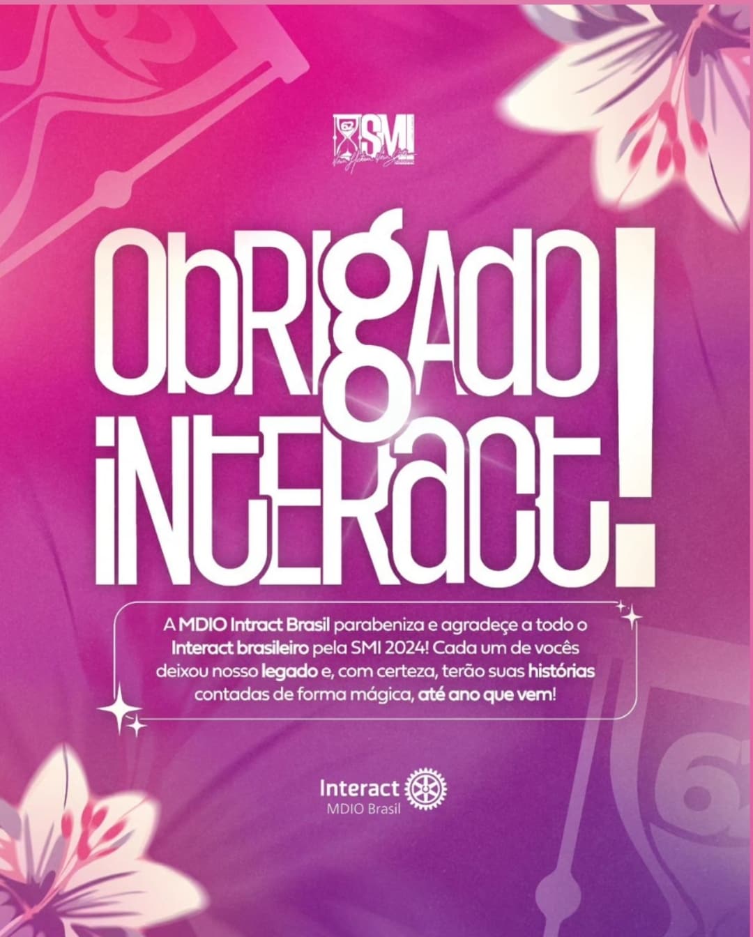 Texto do MdioInteractBr:

Obrigado, Interact brasileiro!

Durante os dias 30 de outubro e 05 de nove...