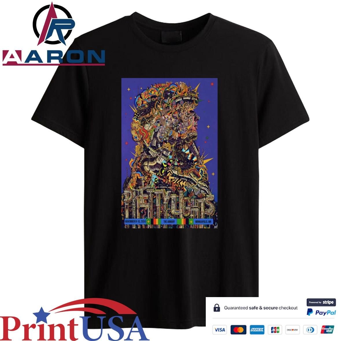 Original Pretty Lights The Armory Minneapolis, MN Nov 8 2024 Tour Shirt
https://aaronshirt.com/produ...