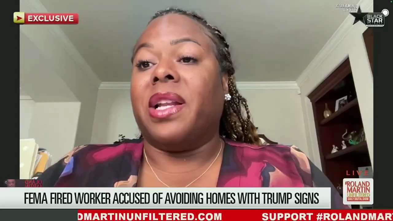 WOW. The recently fired FEMA crew leader, Marn'i Washington, claims FEMA leadership is making her th...