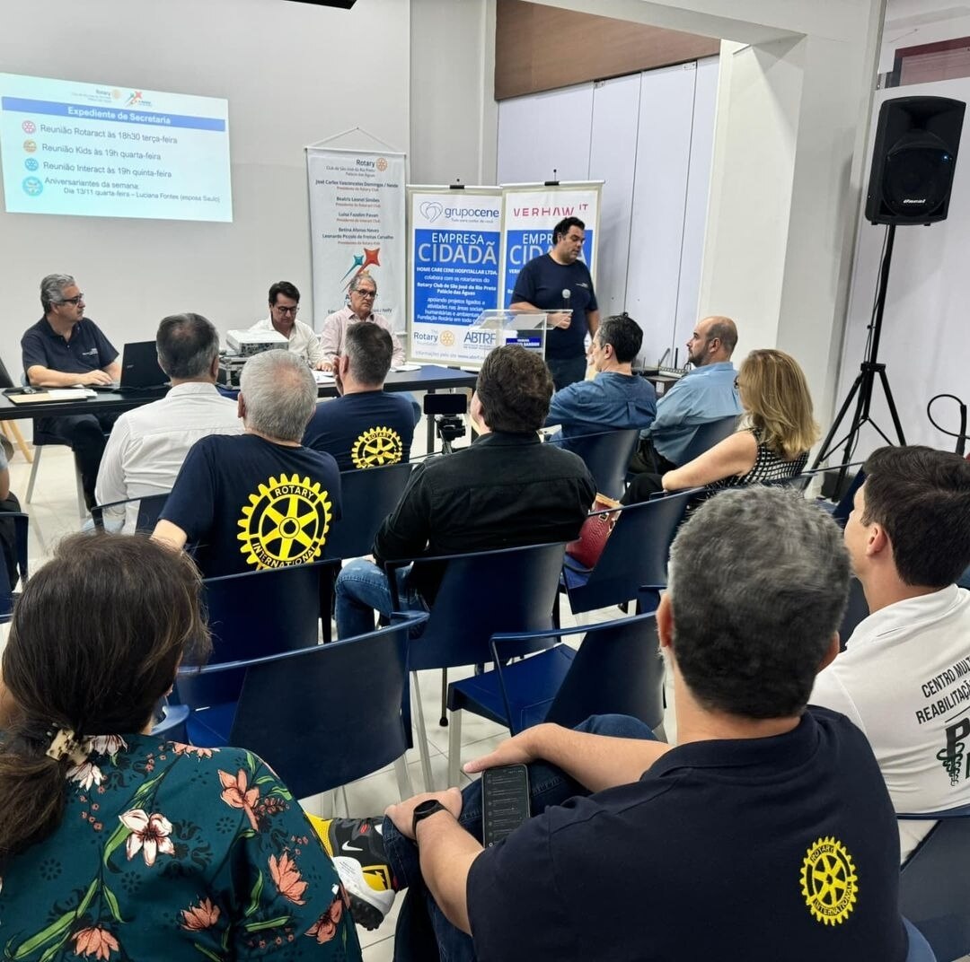 Texto do Rotary Club de São José do Rio Preto - Palácio das Águas:

Reunião semanal do Rotary Club d...