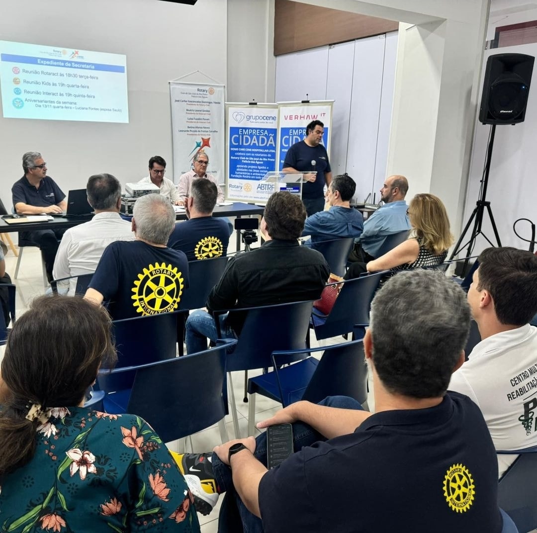 Texto do Rotary Club de São José do Rio Preto - Palácio das Águas:

Reunião semanal do Rotary Club d...