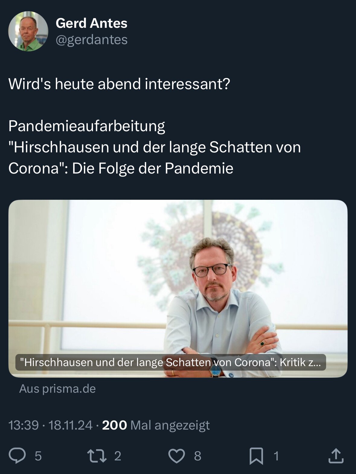 Nein, wird es nicht. Bisher hab ich in zwei Etappen elf Minuten geschafft.

Vermutlich gebe ich auf,...