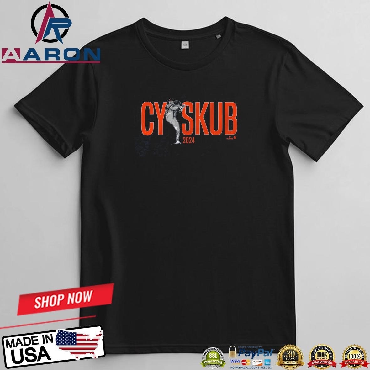 Tarik Skubal Cy Skub 2024 T-Shirts

Buy this: https://aaronshirt.com/product/tarik-skubal-cy-skub-20...