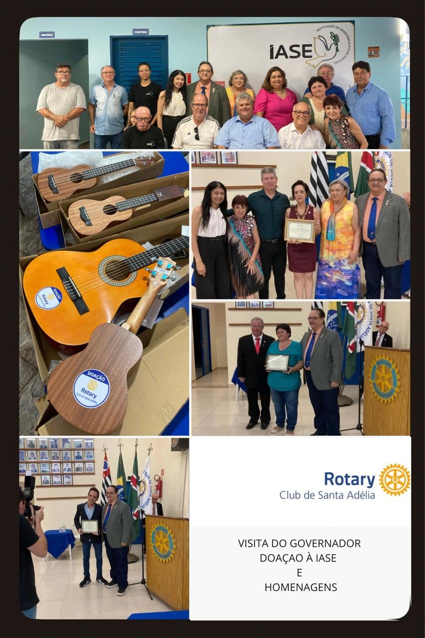 O Rotary Club de Santa Adélia, na gestão da Pres. 2024/2025 Maria Magda Guimarães, recebeu no dia 26...