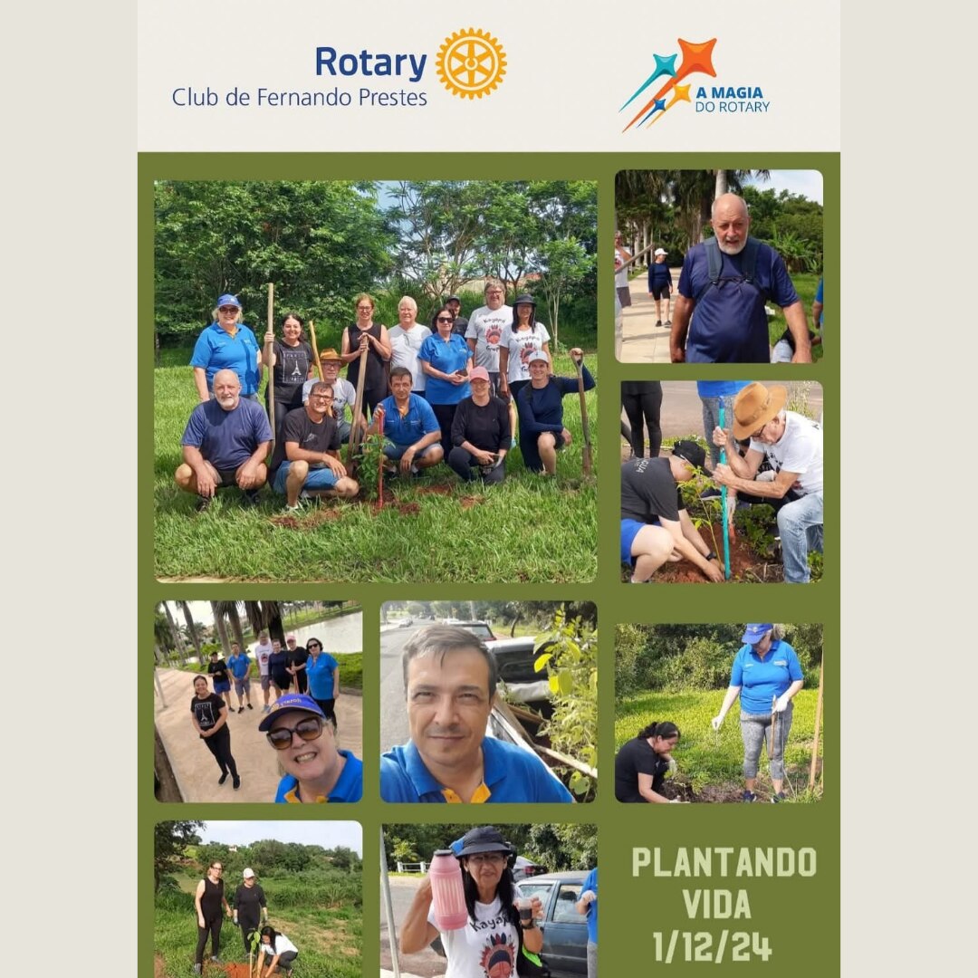 ROTARY CLUB DE FERNANDO PRESTES 

PLANTANDO VIDA

Na manhã do dia 1° de Dezembro de 2024, participam...