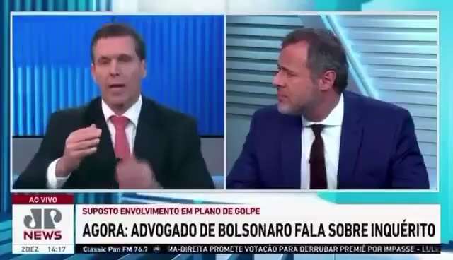 Oxi? Inacreditável!!!
Advogado de #Bolsonaro fala sobre #inquérito!

Mais o que é isso @JovemPanNews...