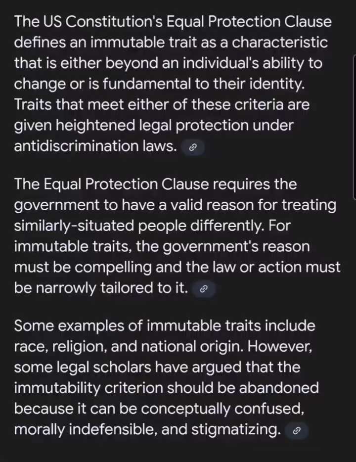 WiseEnough on GETTR : Pure BRILLIANCE: Justice Alito Just WRECKED the Trans Civil Rights Argument

Justice Alito asking if trans status is immutabl...