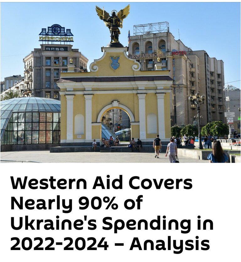 Western financing of Ukraine reached a whopping $238.5 billion from February 2022 to the beginning of December 2024, which approximately corresponds to 87%