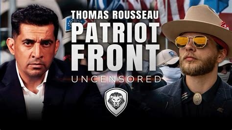 @stonehillbirch Thomas Ryan Rousseau, leader of the pro-American #PatriotFront group, schooled Patrick Bet-David (a ...