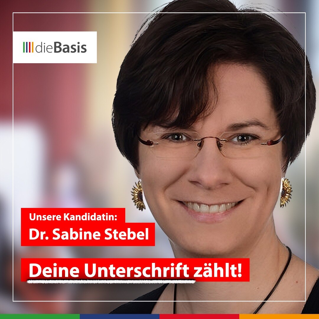 Dr. Sabine Stebel kandidiert für die Bundestagswahl 2025
Sabine Stebel ist Molekularbiologin und Exp...
