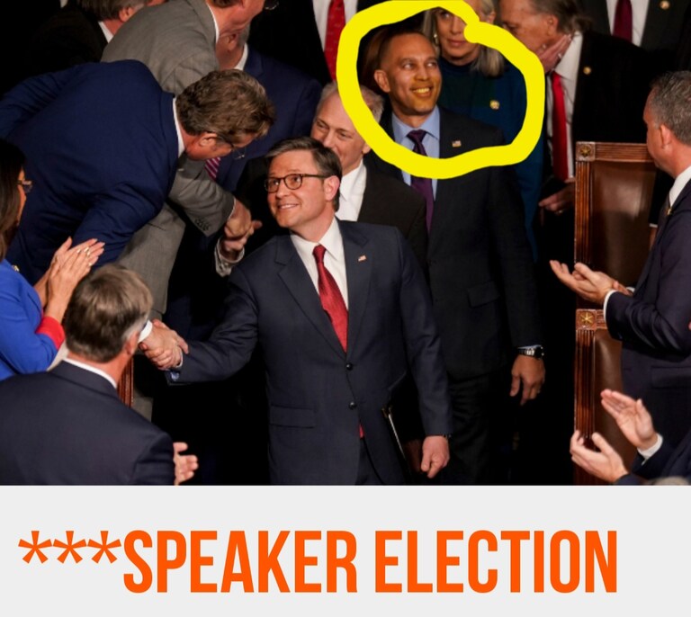 Hakeem is way to happy about this speakership vote.