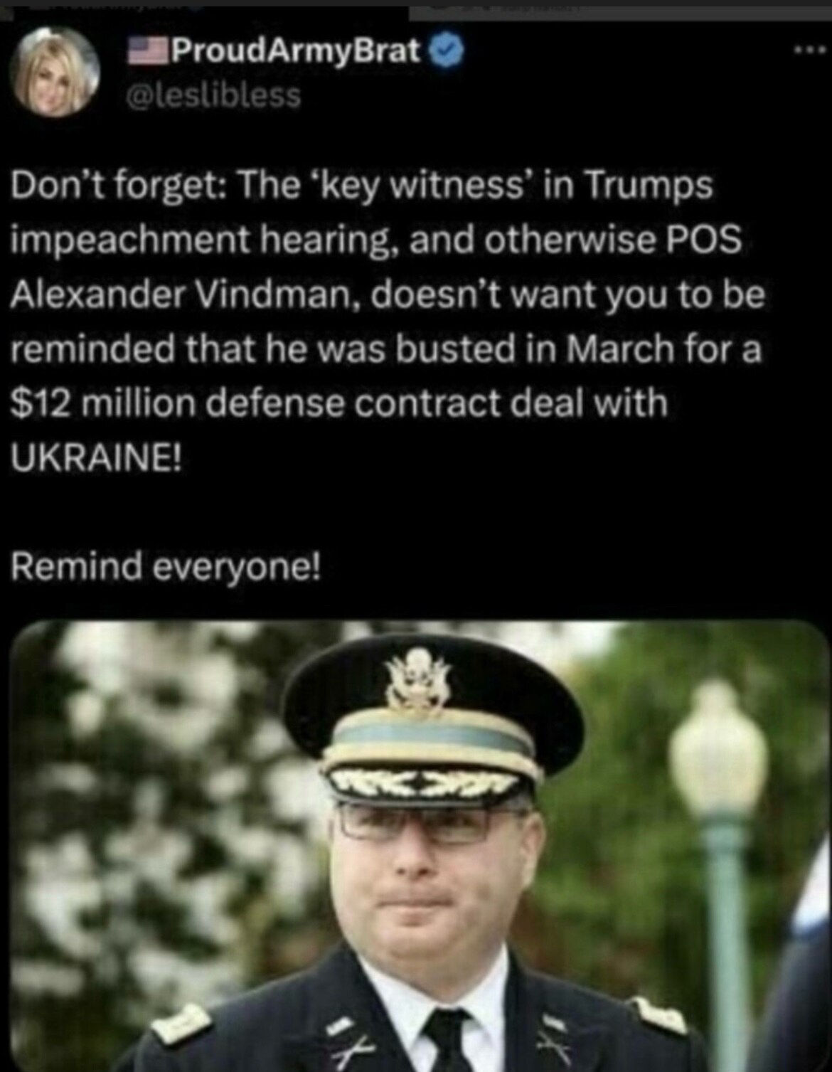 This ego idiot needs to be removed from any form security clearance he might have….he is a wacko nut...