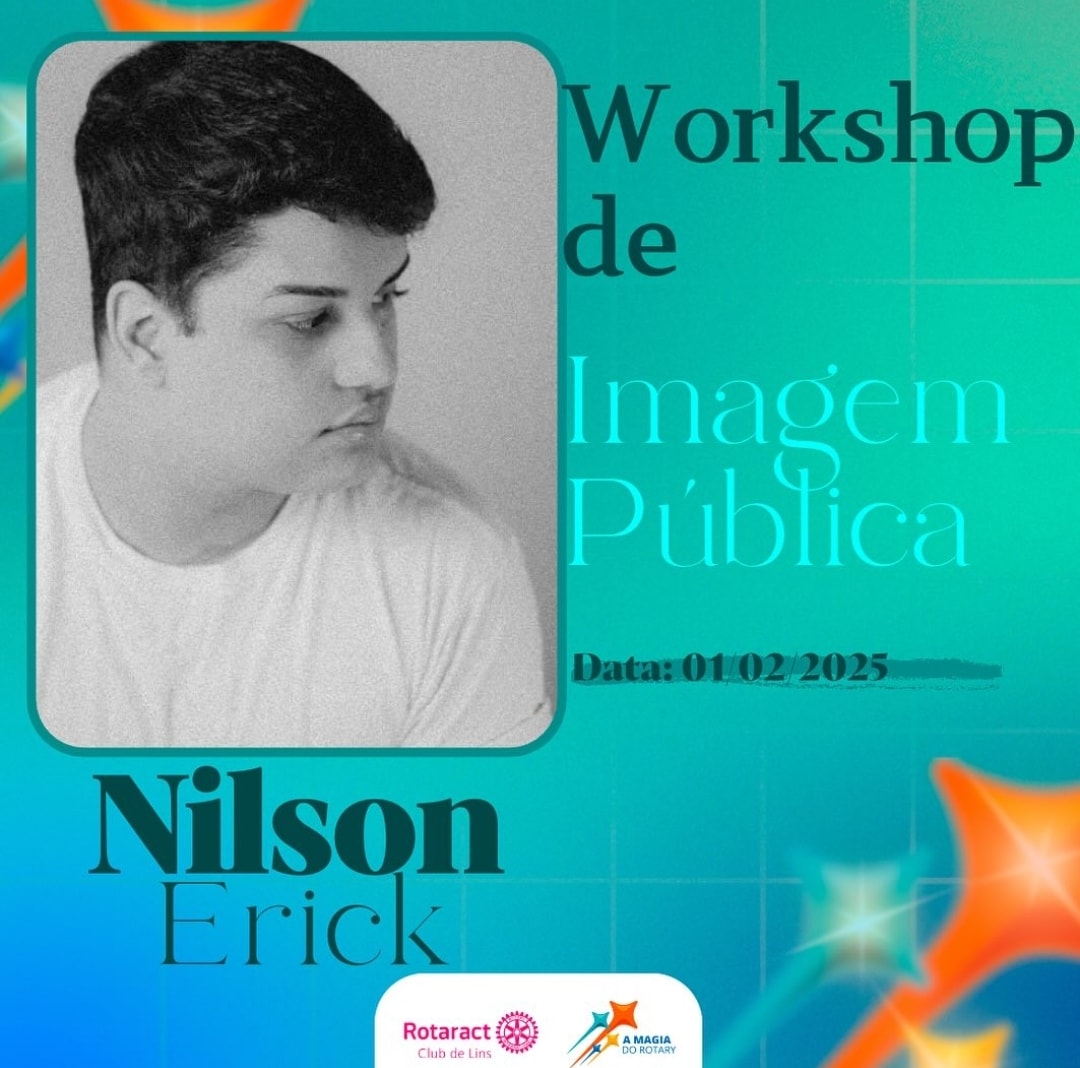 O Rotaract Club de Lins realizará um Workshop de Imagem Pública no dia 01/02/2025 e teremos o prazer...