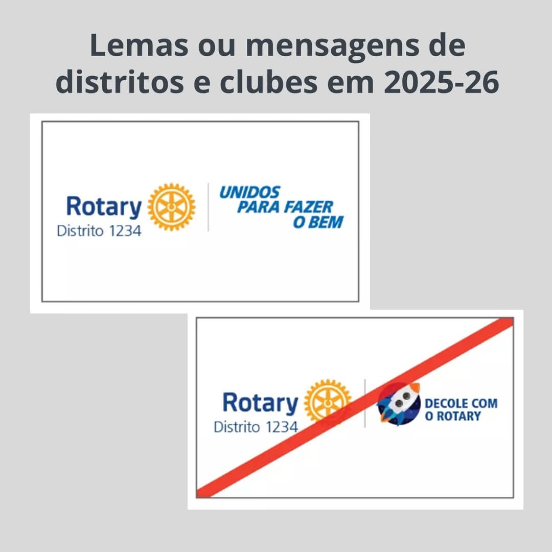 Texto do Rotary Imagem Pública Br:

Clubes e distritos devem usar a mensagem presidencial do Rotary ...