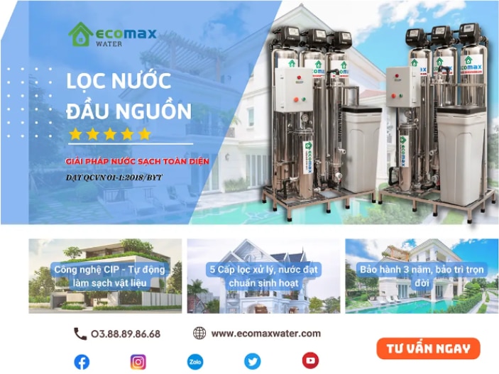 Máy lọc nước đầu nguồn là thiết bị quan trọng giúp xử lý nước trước khi đưa vào hệ thống sinh hoạt. ...