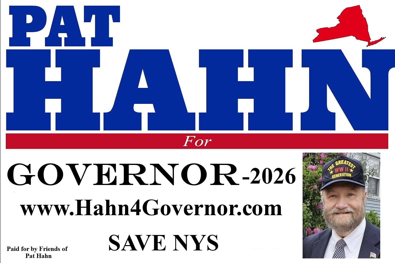 Time for change! Republican candidate with conservative values. Running for NYS Governor 2026. Go to...