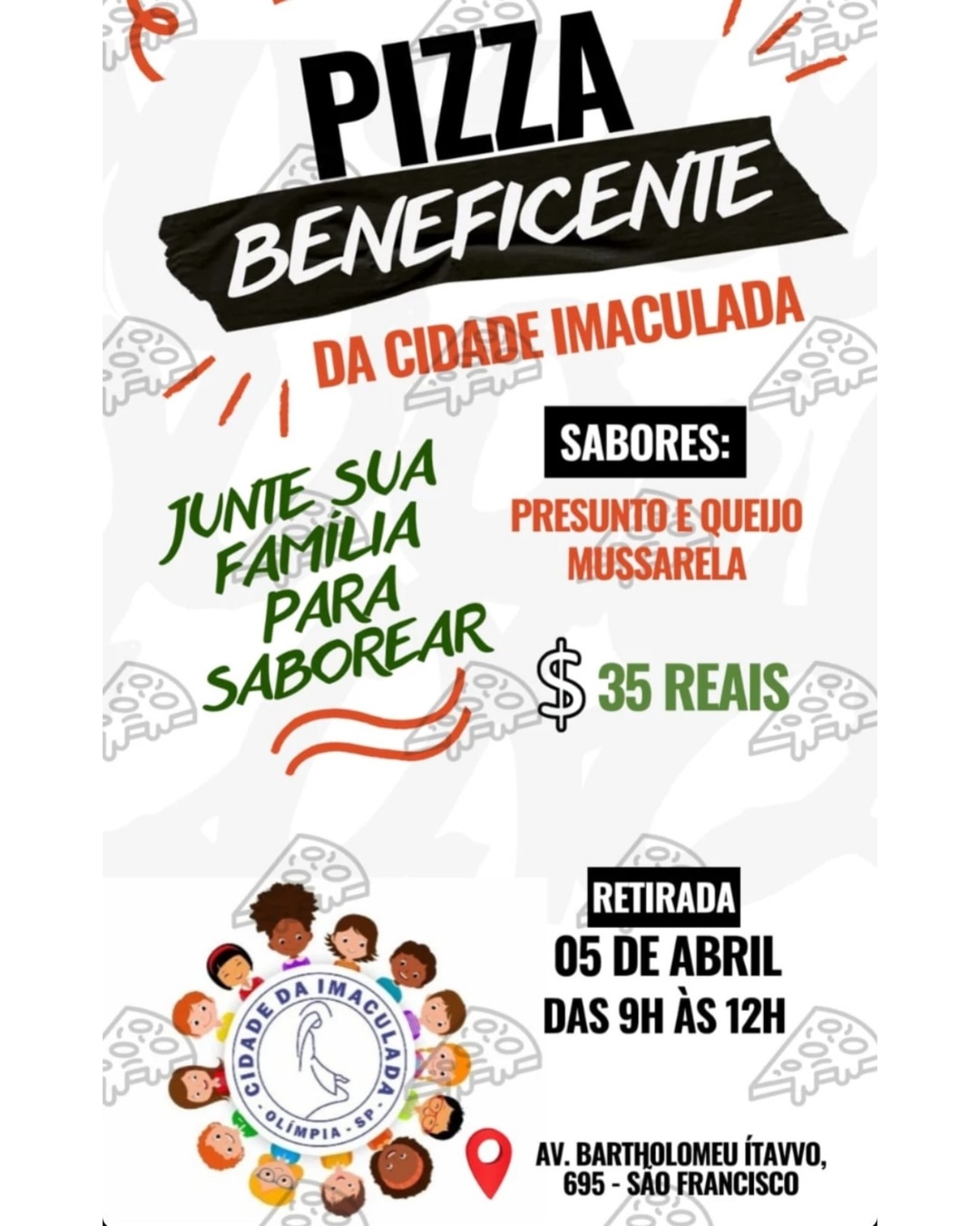 Pizza Beneficente do Rotary Club de Olímpia - Novas Gerações.

A renda desta ação será destinada par...