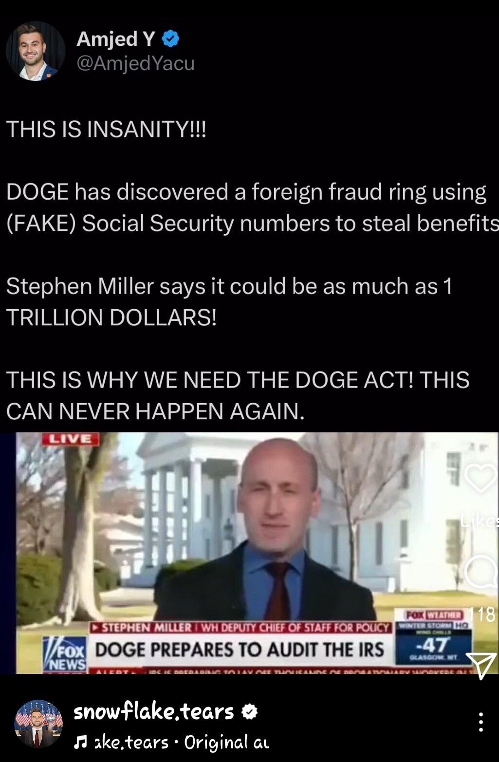 We have heard for the last five decades… Social Security is going to run out of money!!  These filthy self servants have robbed us blind! Between handing out our Social Security benefits to illegals like a welcome wagon giveaway to this.   Anyone else mad as hell?  If we eliminate the fraud… What would our monthly income look like? Filthy bureaucrats and DisHonorables are lining their pockets and giving it away!!