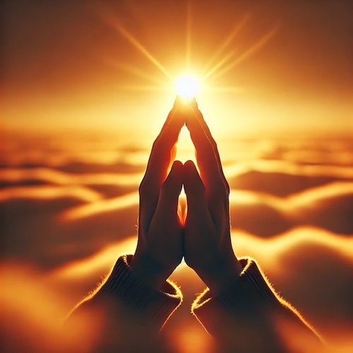 信靠上天，灭魔成佛。
Trust and Rely on God, Vanquish the Demons and Be a Buddha.