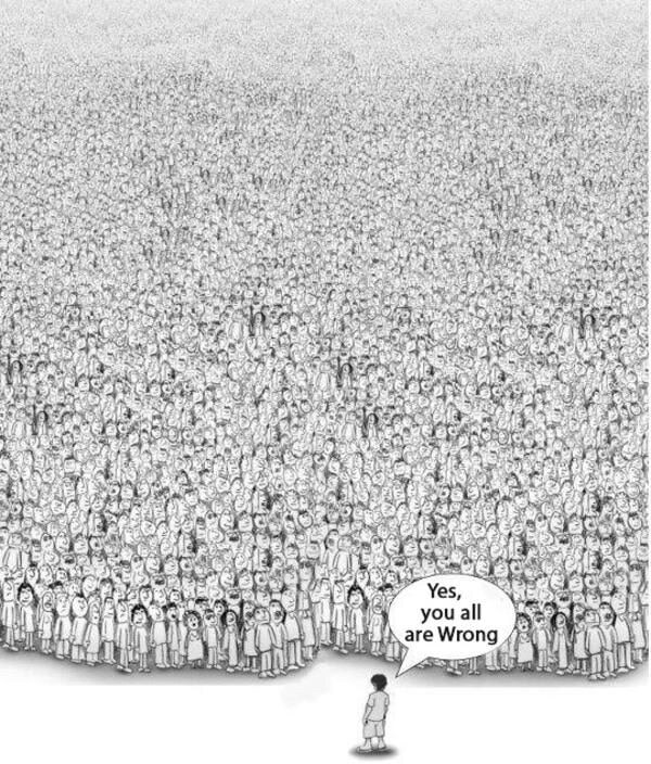 1️⃣ 像极了 当初与主流舆论背道而驰、不随波逐流的战友们～
2️⃣ 没有跟风打疫苗💉
3️⃣ 没有跟风信🎤主流媒体
4️⃣ 没有跟风向中共跪下
5️⃣ 没有跟风不信七哥
……很多很多～～
认准目...