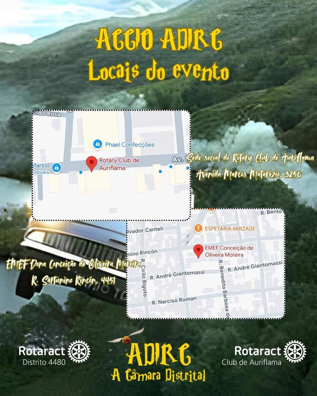 Texto do Rotaract 4480:

A espera acabou, nossa ADIRC acontecerá em menos de dois dias e aqui estão ...