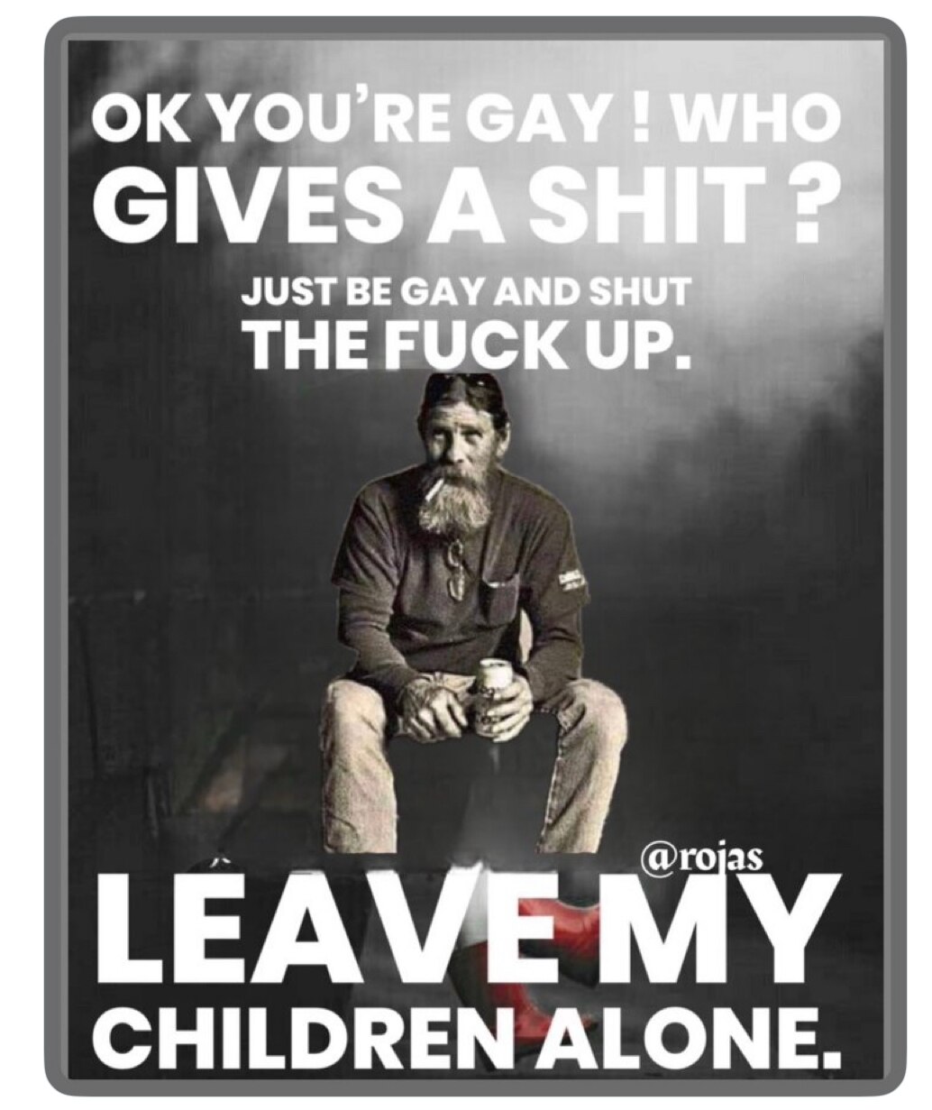 Correct, leave the children alone or go to prison.😡 

