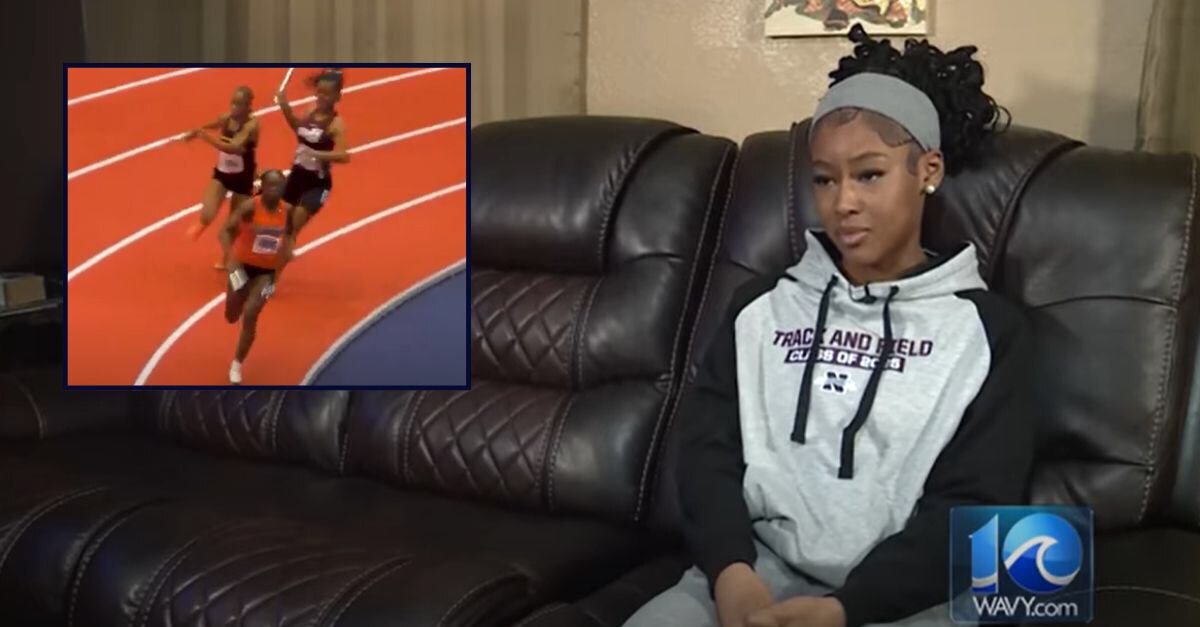 Teen Track Runner Alaila Everett Who Bashed Opponent’s Head with Baton Charged with Assault and Battery.
The Virginia teenage track runner who struck an opponent in the head with a baton during a race last week has been charged with assault and battery.

Just spoiled rotten , to win she had to use violence . What a shame. Just a sore loser 

