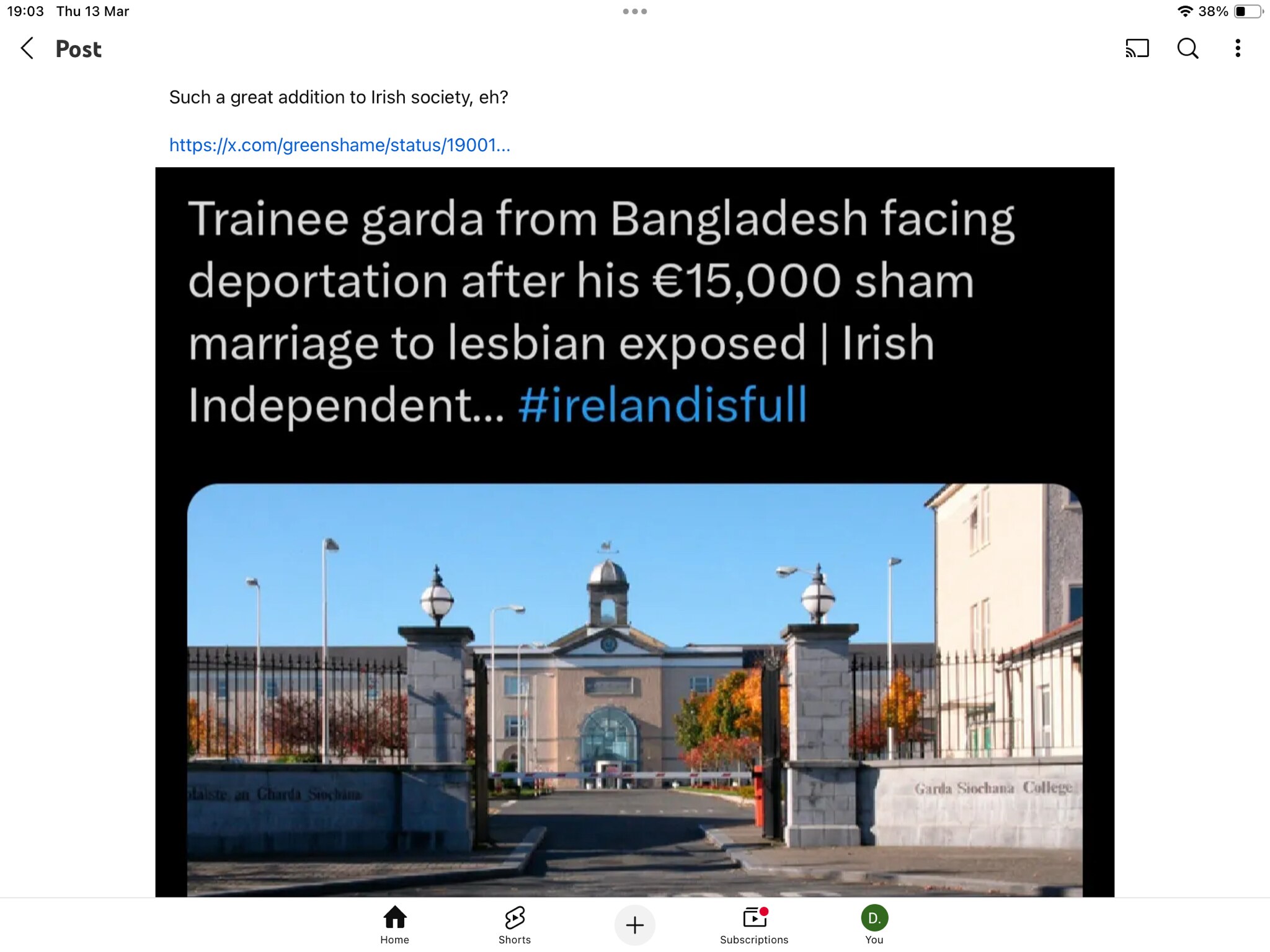 View Derek Mc Elearney's post on GETTR. Join the discussion, share your thoughts, and connect with the community.