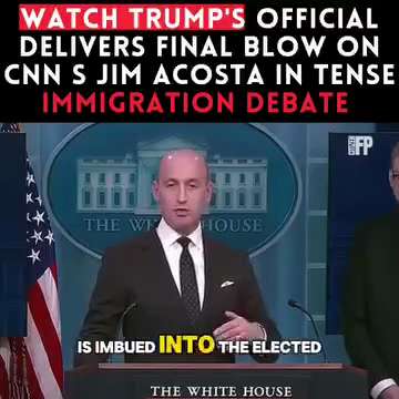 Get Acosta out of there! He is very rude and talks over Miller, so anything Acosta asks Miller, he w...