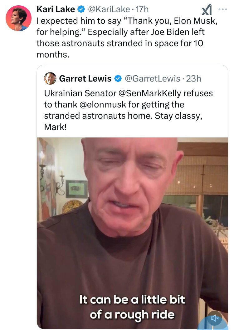 Mark Kelly Is A 100% Piece Of Sh*t
Soros Funded Installed In AZ With Voter Fraud! Kelly Says Elon Doesn’t Have American Values
Kelly Stood With Hobbs To Keep The Border Open
Kelly Voted NO
ON NO TAX ON TIPS
NO TAX ON OVERTIME
NO TAX ON SOCIAL SECURITY
& Wants Boys In Girls Sports
