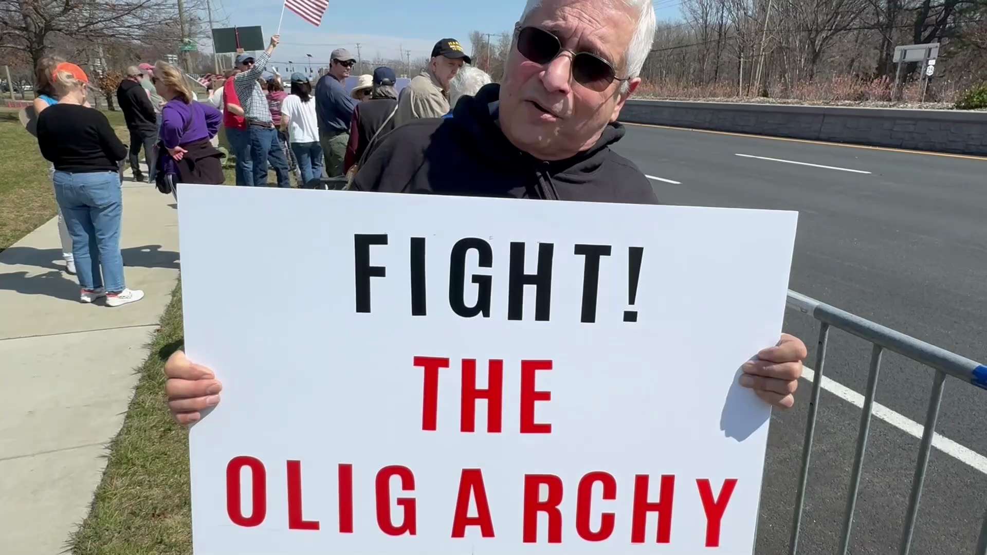 I found this guy at a Tesla Protest where he was protesting DOGE social security cuts but his wasn't...