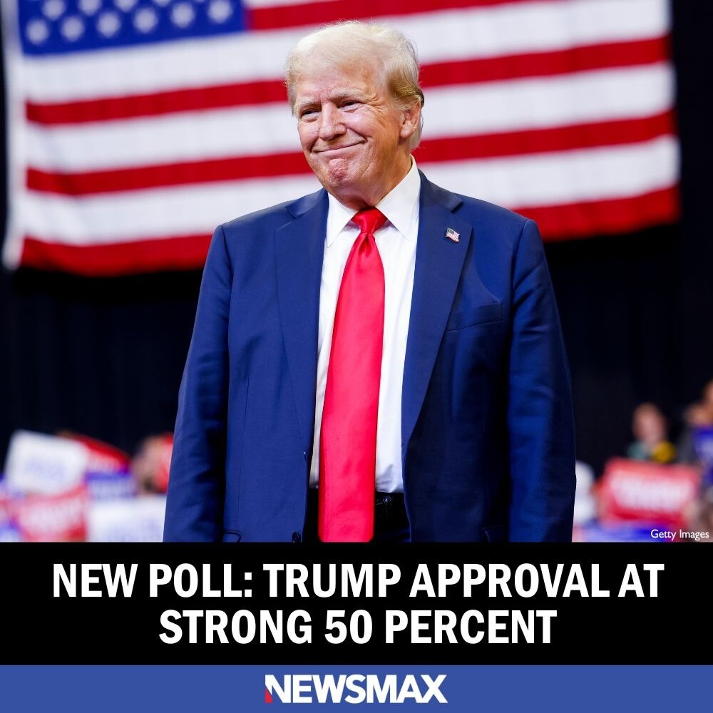 President Trump has an overall approval rating of 50%, according to a new poll released on Sunday. M...