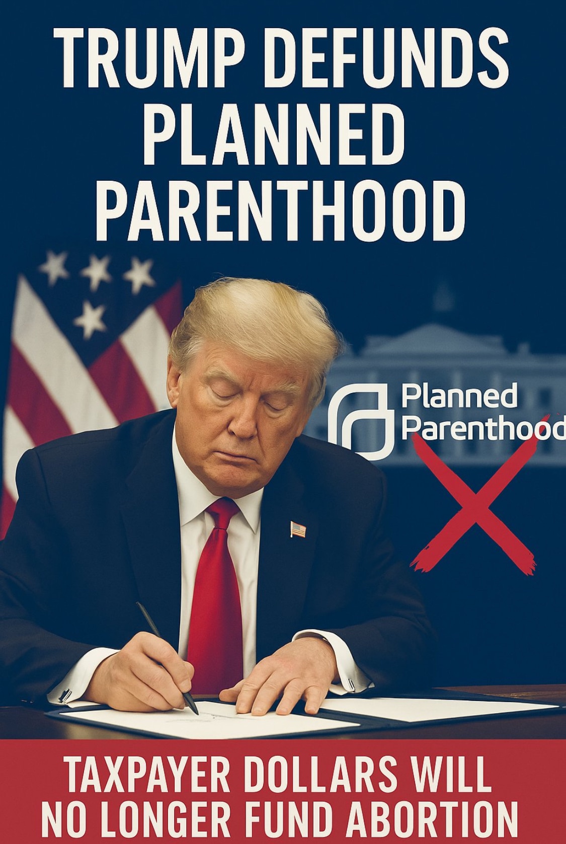 President Trump DEFUNDS 
Planned Parenthood 🙌👏👏👏
Thank God!! 🙏
