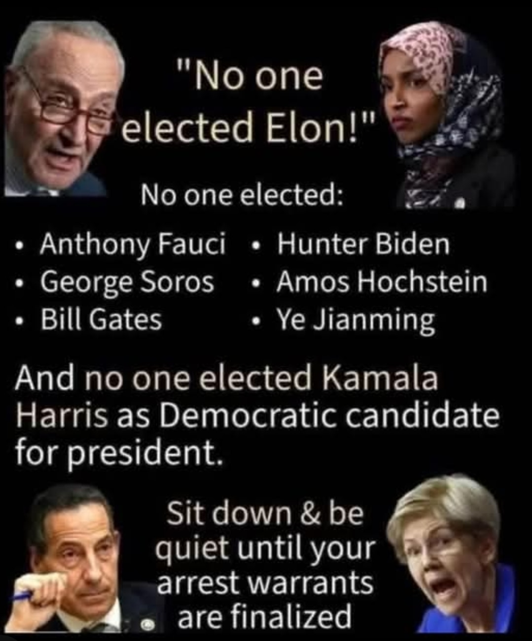 _N_ O_ W_  they're fussin about unelected ppl in govt?
Shoe fit when it was THEM didn't it? 

