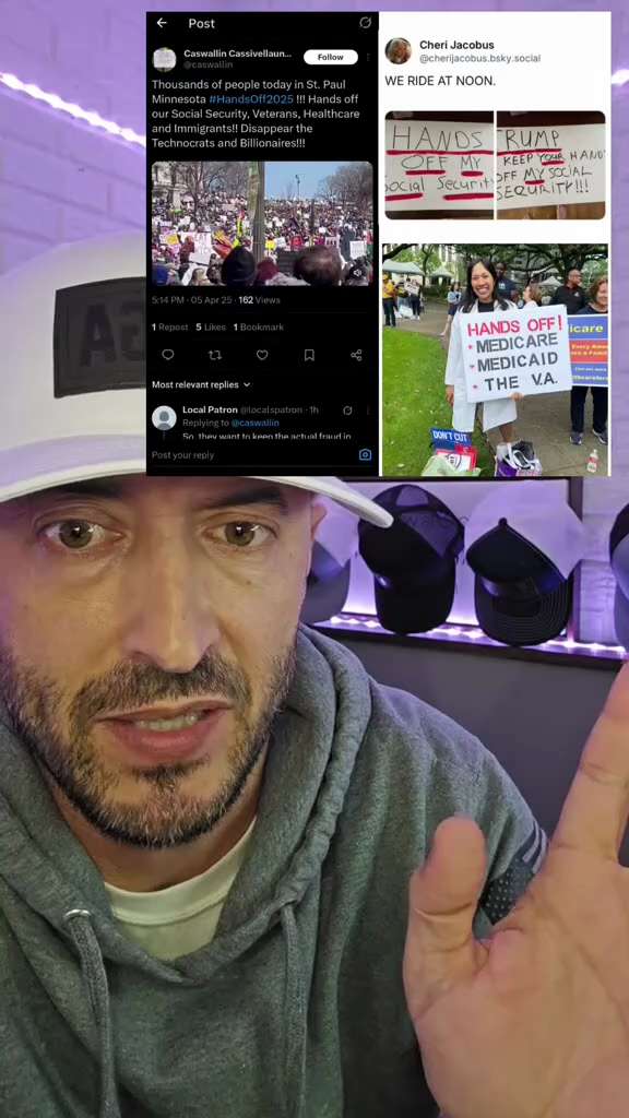 The Democrats were successful, with their hands off protests

The people who showed up had no idea w...