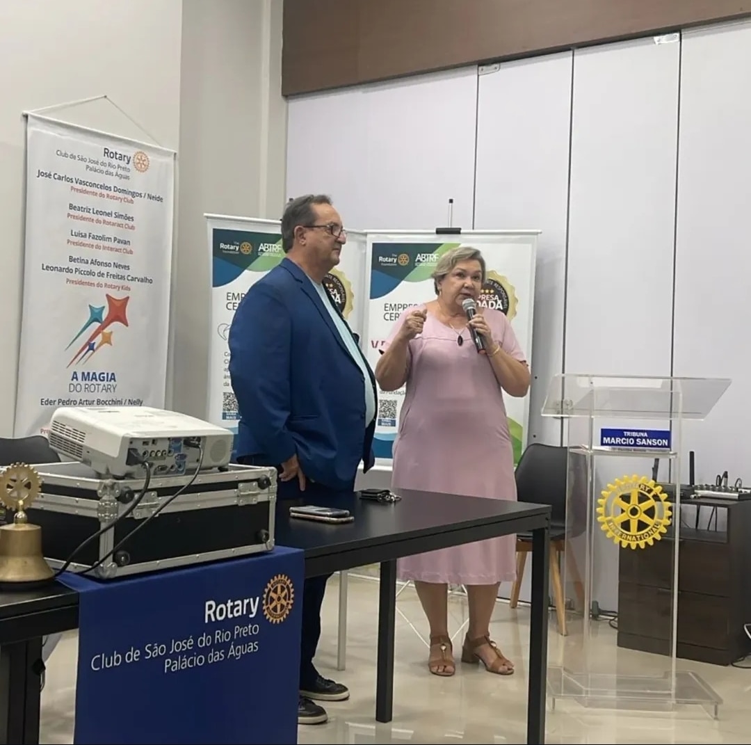 Texto de José Carlos Domingos - Pres. do Rotary Club de São José do Rio Preto - Palácio das Águas:

...