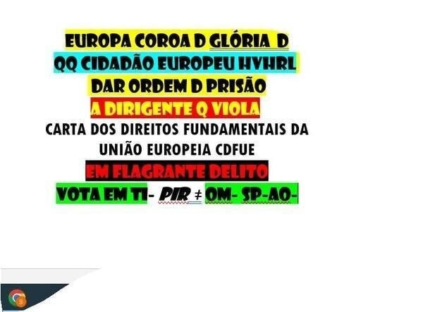 42
LIÇÃO PIR SPEL
CDFUE Carta dos Direitos Fundamentais da União Europeia
54 ARTIGOS
https://op.europa.eu/.../carta-dos-direitos-fundamentais/pt/
CRP Constituição da República Portuguesa 296 ARTIGOS
https://diariodarepublica.pt/.../decreto.../1976-34520775
DIRIGIDA À DITA PSEUDO ÉLITE PORTUGUESA DIRIGENTES
ANALFABETOS EM PRINCÍPIO
EM CASO CONTRÁRIO BURLÕES
+ PEÃO DE BREGA CANTADOR FESTEIRO DO HINO NACIONAL 25ABR74 1MAI
10 MILHÕES
LIÇÃO PIR SPEL HVHRL PECBC COMO ELEITORES D PORTUGAL SÃO ANALFABETOS MESMO  GERAÇÃO+ EVOLUÍDA PROF DR E EQUIPARADOS PIR VAI INICIAR LIÇÃO D CIDADANIA P 10 MILHÕES PARA  QUANDO VOTAREM SABEREM O Q ESTÃO A FAZER ESCRAVO ≠ LIVRE CONTA LÁ EXPLICA AÍ
DCLEAPG
VRSM
FMAERD
QIHDASS
PIR SPEL
QIHDASS
VOTA HVHRL EM TI
ACABA FESTA D POLÍTICOS
ARTIGOS DA CRP E DA CDFUE SERÃO REPRODUZIDOS
PORTUGAL PORTUGUESES O JOGO QUE 10 MILHÕES TÊM DE JOGAR QUER QUEIRAM QUER NÃO CHAMA-SE CRP ASSIM DITO COMO NUNCA OUVISTE FALAR PARECE ESTRANHO MAS VERDADE É QUE  O JOGAS AINDA ANTES D NASCER ÉS DISTRAÍDO C FUTEBOL e td OUTROS DESPORTOS TREINAR ESTE É ESSENCIAL SÓ PRECISAS CRP LEI 34/87 q vês na net grátis mas q já pagaste + HVHRL e assim deixas de ser ludibriado pelos n QIHDASS dirigentes q ñ passam de burlões disfarçados de políticos vip não esqueças q o JOGO CHAMA-SE CRP e devia ser o jogo + popular pois todos o jogam directa ou indirectamente HOJE Ñ É PRECISO DESENHO
https://gettr.com/post/p23h216af75
O QUE É LEGALIDADE DEMOCRÁTICA ?
https://gettr.com/post/p3dhac79e83
https://x.com/CarlosSilv35097/status/1877983165194658075
QUALQUER DIRECTIVA EMANADA DA UE EU TEM DE RESPEITAR
CRP e CDFUE SOB PENA DE ILEGAL INVÁLIDA E SEM VALIDADE
SE EU FOSSE DEPUTADO EUROPEU
https://verdade-rigor-honestidade-diferente.blogspot.com/...
DAVOS LOURES https://gettr.com/post/p26ym2q2313
ARTIGO 15 CDFUE
VIOLAÇÃO PRISÃO LEI 34/87
