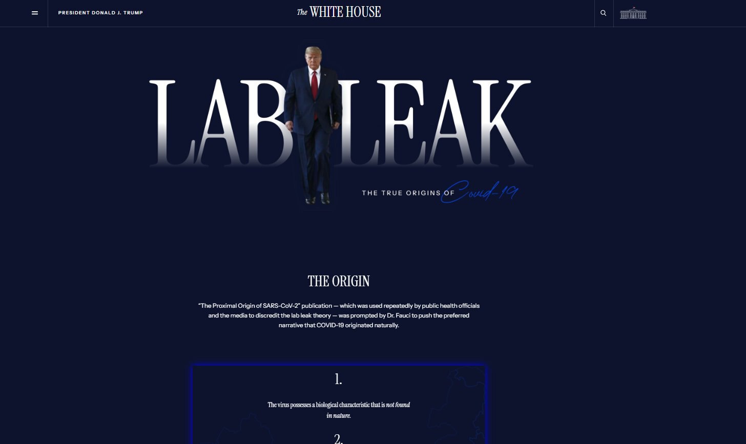 🚨🇺🇸官方声明：美国政府称新冠病毒源于中共国实验室泄漏——不再是“阴谋论”

白宫更新了COVID.gov网站，证实了此前被驳斥、禁止和审查的言论：疫情源于中共国实验室泄漏，这令人震惊。

特朗...