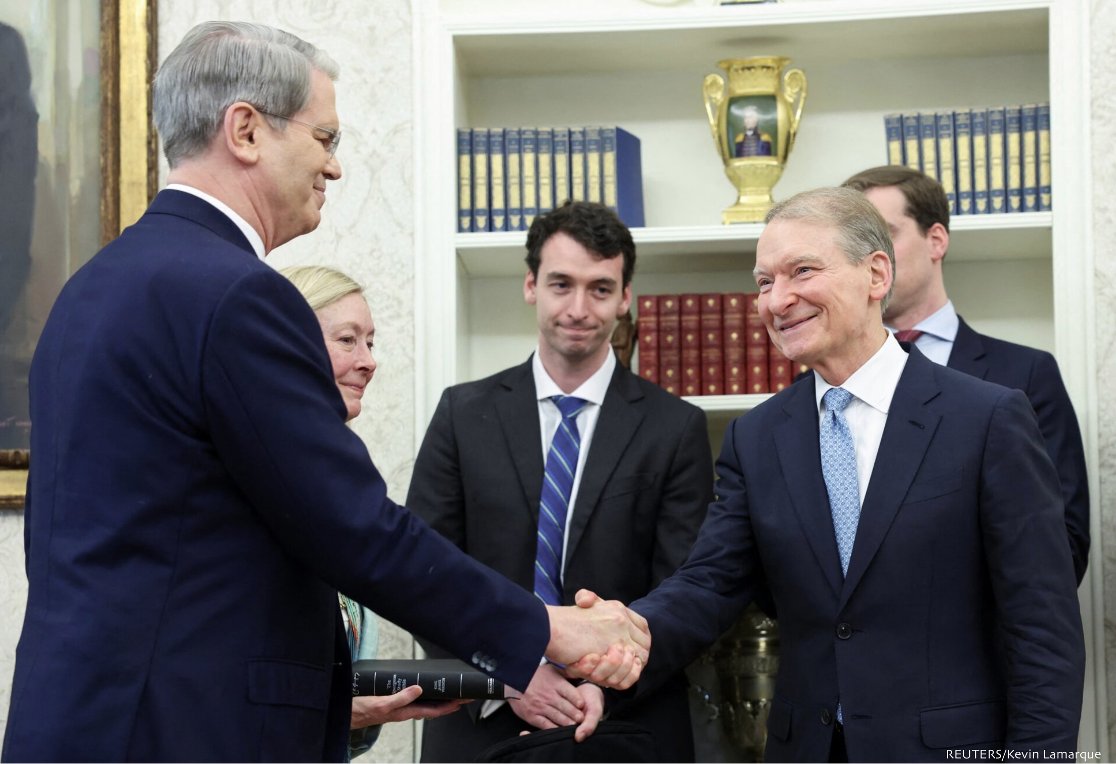 Paul Atkins, sworn in as SEC chairman by Treasury Secretary Scott Bessent, pledged to restore the agency’s focus on investor protection, market integrity, and capital formation. Seen as a pro-crypto pick by Trump, Atkins vowed to create clear rules for digital assets and keep politics out of regulation.
